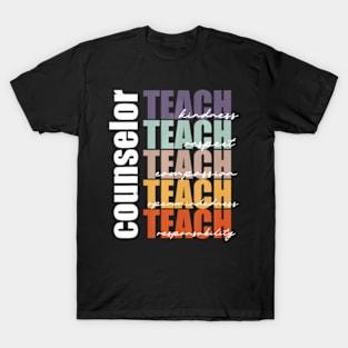 Counselor Teach Counselor School Worker Team Back to School T-Shirt